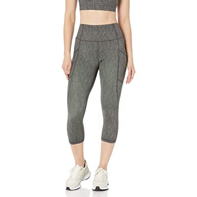 Amazon Damen Active Sculpt Workout Athleisure Capri-Leggings mit hohem Bund und Taschen (erhältlich in Übergrößen ), Mehrfarbig Punkte, XXL Amazon Damen Active Sculpt Workout Athleisure Capri-Leggings mit hohem Bund und Taschen (erhältlich in Übergrößen ), Mehrfarbig Punkte, XXL