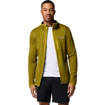 Columbia Herren Essential Hike Grid Fleece Full Zip Full Zip Fleecejacke, Mossy Green/Antique Moss, M Columbia Herren Essential Hike Grid Fleece Full Zip Full Zip Fleecejacke, Mossy Green/Antique Moss, M