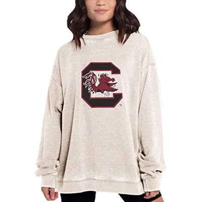 chicka-d NCAA Damen Campus Crew Pullover, Damen, Campus Crew Pullover, Hellbeige, Large chicka-d NCAA Damen Campus Crew Pullover, Damen, Campus Crew Pullover, Hellbeige, Large