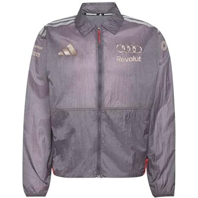 Adidas Men's AUDI FORMULA ONE TEAM DRIVER PADDOCK JACKET MEN, grey strata, L Adidas Men's AUDI FORMULA ONE TEAM DRIVER PADDOCK JACKET MEN, grey strata, L