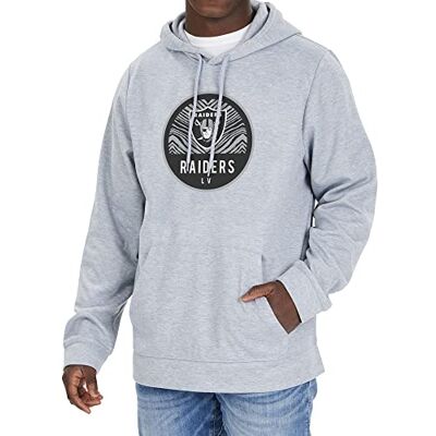 Zubaz Herren Hoodie Team Graphic Grau, Herren, NFL Oakland Raiders Team Graphic Gray Hoodie, XL, Teamfarbe, X-Large Zubaz Herren Hoodie Team Graphic Grau, Herren, NFL Oakland Raiders Team Graphic Gray Hoodie, XL, Teamfarbe, X-Large