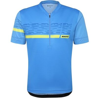 Ziener Herren NEMIC-Z Funktionelles Fahrradtrikot mit halbem Front-Reißverschluss, deep Azure, 48 Ziener Herren NEMIC-Z Funktionelles Fahrradtrikot mit halbem Front-Reißverschluss, deep Azure, 48