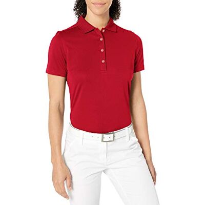 Callaway Opti-Dri™ Core Performance Golf-Poloshirt für Damen, kurzärmelig, Größe S–3XL, Chili Pepper, Klein Callaway Opti-Dri™ Core Performance Golf-Poloshirt für Damen, kurzärmelig, Größe S–3XL, Chili Pepper, Klein