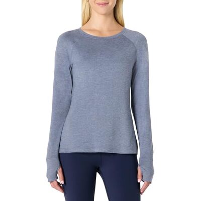 Amazon Damen Leichtes, Weiches und Elastisches Langarm-Laufoberteil (Athletic Performance) für den Lagenlook, Schiefer Space-dye, XL Amazon Damen Leichtes, Weiches und Elastisches Langarm-Laufoberteil (Athletic Performance) für den Lagenlook, Schiefer Space-dye, XL