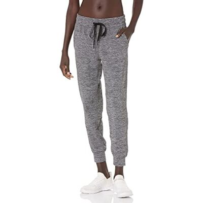 Amazon Damen Jogginghose aus Angerautem Tech-Stretch (Erhältlich in Übergröße), Kohlegrau Space-dye, S Amazon Damen Jogginghose aus Angerautem Tech-Stretch (Erhältlich in Übergröße), Kohlegrau Space-dye, S