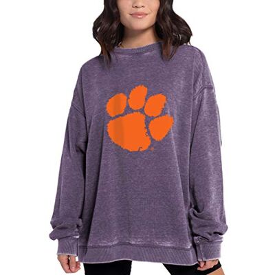chicka-d NCAA Damen Campus Pullover, Damen, Grape, Large chicka-d NCAA Damen Campus Pullover, Damen, Grape, Large