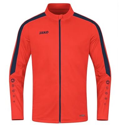 JAKO Kinder Polyesterjacke Power, Flame/Marine, 128 JAKO Kinder Polyesterjacke Power, Flame/Marine, 128