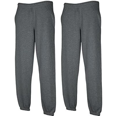 Fruit of the Loom HLKauf Bundle Herren 2er Jogginghose Set Classic Elastic Leg Jog Pants M L XL XXL 3XL Verschiedene Farbsets & HLKauf-Block Fruit of the Loom HLKauf Bundle Herren 2er Jogginghose Set Classic Elastic Leg Jog Pants M L XL XXL 3XL Verschiedene Farbsets & HLKauf-Block