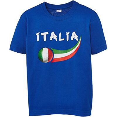 Supportershop Kinder Supportershirt Italien Königblau - T-Shirt Supportershop Kinder Supportershirt Italien Königblau - T-Shirt