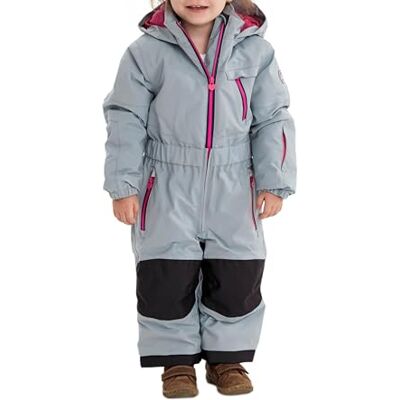Killtec Kinder Mädchen Skioverall/Schneehose mit Kapuze KW 102 MNS ONPC, hell stahlblau, 122/128, 37573-000 Killtec Kinder Mädchen Skioverall/Schneehose mit Kapuze KW 102 MNS ONPC, hell stahlblau, 122/128, 37573-000