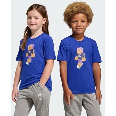 Adidas Unisex Kids Minecraft Training T-Shirt, semi Lucid Blue, 18-24 Months Adidas Unisex Kids Minecraft Training T-Shirt, semi Lucid Blue, 18-24 Months