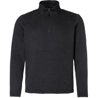 VAUDE Herren Tesero Pullover II, in Strickoptik mit Stehkragen, warm, atmungsaktiv, Black, L VAUDE Herren Tesero Pullover II, in Strickoptik mit Stehkragen, warm, atmungsaktiv, Black, L