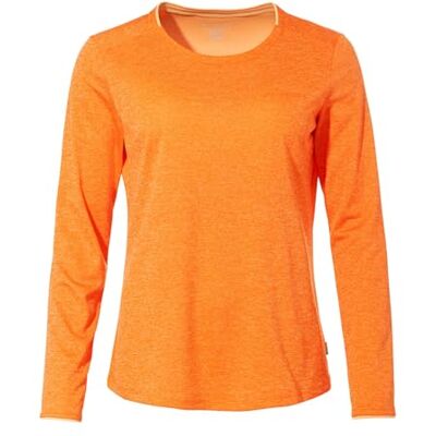 VAUDE Damen Longsleeve Essential LS T-Shirt, Funktionsshirt, perfekt als Baselayer, atmungsaktiv, pflegeleicht und schnelltrocknend, kurkuma, 34 VAUDE Damen Longsleeve Essential LS T-Shirt, Funktionsshirt, perfekt als Baselayer, atmungsaktiv, pflegeleicht und schnelltrocknend, kurkuma, 34