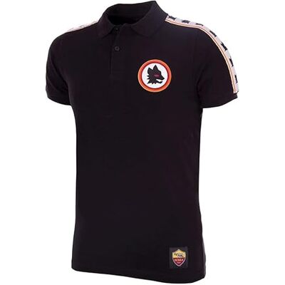 AS Roma Schwarzes Herren Polo - Fußball AS Roma Schwarzes Herren Polo - Fußball