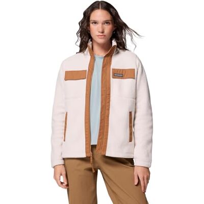 Columbia Damen Juniper Peak Full Zip Fleece Full Zip Fleecejacke, Dark Stone, Camel Brown, XXS Columbia Damen Juniper Peak Full Zip Fleece Full Zip Fleecejacke, Dark Stone, Camel Brown, XXS