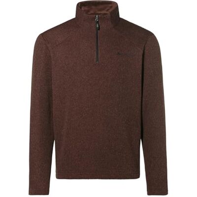 VAUDE Herren Tesero Pullover II, in Strickoptik mit Stehkragen, warm, atmungsaktiv, Tobacco, XL VAUDE Herren Tesero Pullover II, in Strickoptik mit Stehkragen, warm, atmungsaktiv, Tobacco, XL