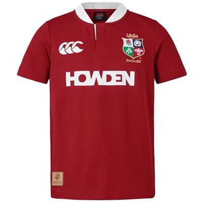 Canterbury Unisex Erwachsene British and Irish Lions Kurzarm-Trikot, klassisch, Red Dahlia, Größe M Canterbury Unisex Erwachsene British and Irish Lions Kurzarm-Trikot, klassisch, Red Dahlia, Größe M