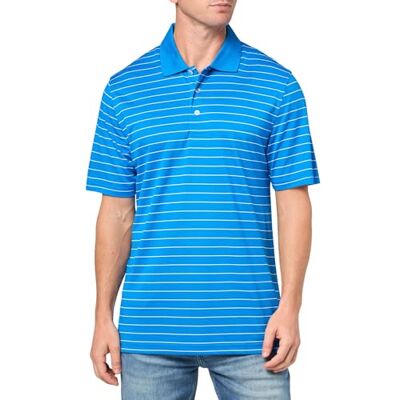 Amazon Herren Golf-Poloshirt, Feuchtigkeitsableitend Schnell Trocknend, Kurzarm, Königsblau Weiß Ministreifen, S Amazon Herren Golf-Poloshirt, Feuchtigkeitsableitend Schnell Trocknend, Kurzarm, Königsblau Weiß Ministreifen, S