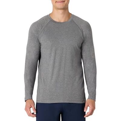 Amazon Herren Sportliches, Weiches und Leichtes Langarm-Funktionsshirt, Trainingshemd fürs Fitnessstudio, Grau Space-dye, S Amazon Herren Sportliches, Weiches und Leichtes Langarm-Funktionsshirt, Trainingshemd fürs Fitnessstudio, Grau Space-dye, S