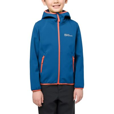 Jack Wolfskin Unisex Kinder Fourwinds Jacket Kids, Crisp Cobalt, 104 Jack Wolfskin Unisex Kinder Fourwinds Jacket Kids, Crisp Cobalt, 104