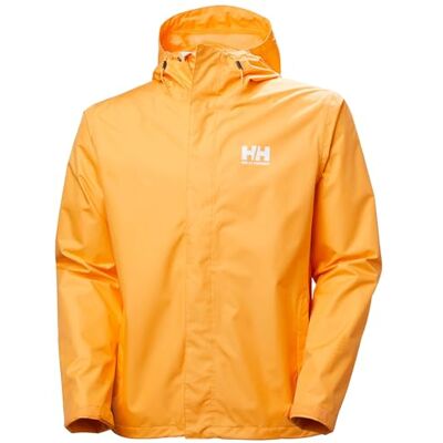 Helly Hansen Herren Seven J Jacket, Orangensorbet, L Helly Hansen Herren Seven J Jacket, Orangensorbet, L