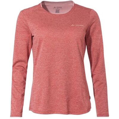 VAUDE Damen Longsleeve Essential LS T-Shirt, Funktionsshirt, perfekt als Baselayer, atmungsaktiv, pflegeleicht und schnelltrocknend, Brick, 36 VAUDE Damen Longsleeve Essential LS T-Shirt, Funktionsshirt, perfekt als Baselayer, atmungsaktiv, pflegeleicht und schnelltrocknend, Brick, 36