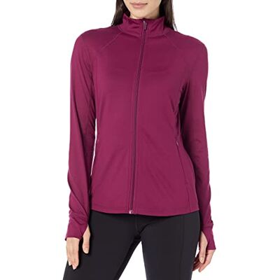 Amazon Damen Fleecejacke mit durchgehendem Reißverschluss, Gebürsteter Tech-Stretch, Pflaume, 6XL Große Größen (Erhältlich in Übergröße) Amazon Damen Fleecejacke mit durchgehendem Reißverschluss, Gebürsteter Tech-Stretch, Pflaume, 6XL Große Größen (Erhältlich in Übergröße)