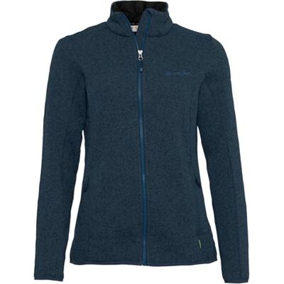 VAUDE Damen Fleece Jacke Rienza Jacket IV, angenehm warm und strapazierfähig, atmungsaktiv, dark sea uni, 38 VAUDE Damen Fleece Jacke Rienza Jacket IV, angenehm warm und strapazierfähig, atmungsaktiv, dark sea uni, 38