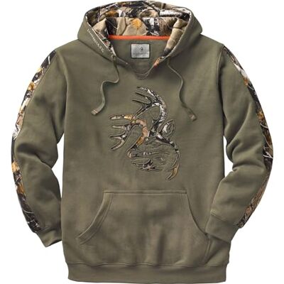 Legendary Whitetails Herren Standard Camo Outfitter Hoodie, Armee, Größe XXL, Dunkelgrün Legendary Whitetails Herren Standard Camo Outfitter Hoodie, Armee, Größe XXL, Dunkelgrün