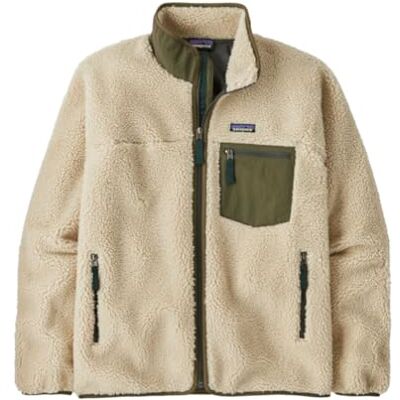 Patagonia Herren M's Classic Retro-X JKT Jacket, Dark Natural w/Basin Green, S Patagonia Herren M's Classic Retro-X JKT Jacket, Dark Natural w/Basin Green, S