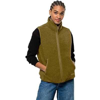 Jack Wolfskin Damen High Curl Vest Weste, Warm Amber, M EU Jack Wolfskin Damen High Curl Vest Weste, Warm Amber, M EU