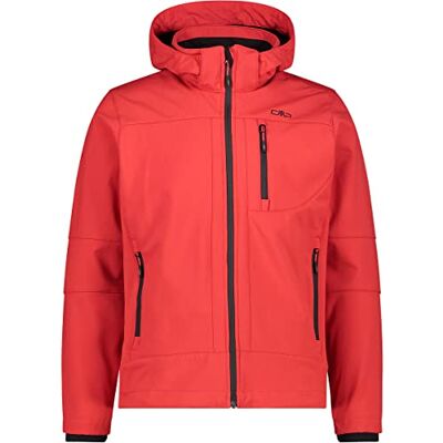 CMP Herrenjacke mit Kapuze und Reißverschluss, Ferrari-Schwarz, 58 CMP Herrenjacke mit Kapuze und Reißverschluss, Ferrari-Schwarz, 58