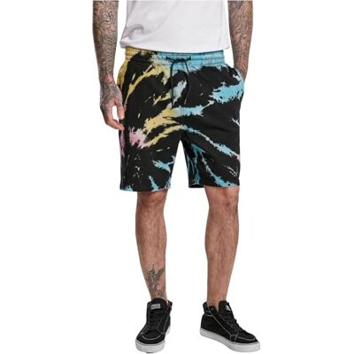 Urban Classics Tie Dye Sweat Shorts Black M Urban Classics Tie Dye Sweat Shorts Black M