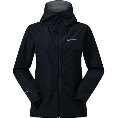 Berghaus Damen Deluge Pro Shell-Regenjacke Strapazierfähig Atmungsaktive Jacke Jacke, Schwarz/Schwarz, 12 Berghaus Damen Deluge Pro Shell-Regenjacke Strapazierfähig Atmungsaktive Jacke Jacke, Schwarz/Schwarz, 12