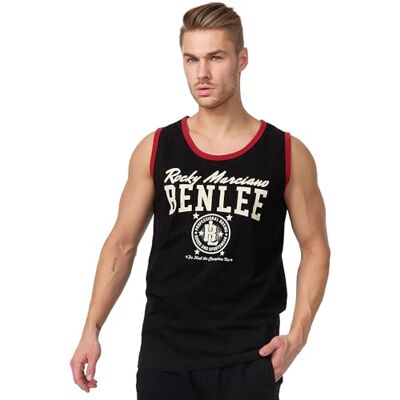 BENLEE Rocky Marciano Herren Men Jersey Singlet Pittsfield, Schwarz, L, 190108 BENLEE Rocky Marciano Herren Men Jersey Singlet Pittsfield, Schwarz, L, 190108