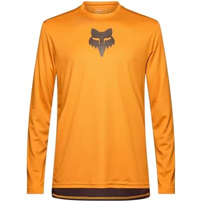 Ranger Mountainbike-Trikot für Herren, langärmelig, Caramel Fox Head, Größe XXL Ranger Mountainbike-Trikot für Herren, langärmelig, Caramel Fox Head, Größe XXL