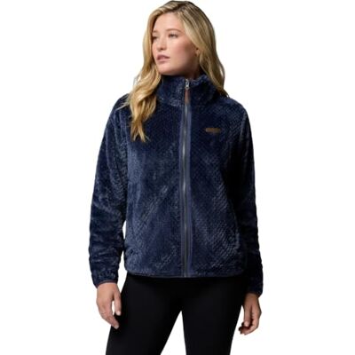 Columbia Damen Fire Side 2 Sherpa Full Zip Fleecejacke mit durchgehendem Reißverschluss, nachtaktiv, Größe L Columbia Damen Fire Side 2 Sherpa Full Zip Fleecejacke mit durchgehendem Reißverschluss, nachtaktiv, Größe L