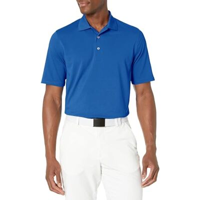 Amazon Herren Golf-Poloshirt, Schnell trocknend, Kurzarm, Kräftiges Blau, M Amazon Herren Golf-Poloshirt, Schnell trocknend, Kurzarm, Kräftiges Blau, M