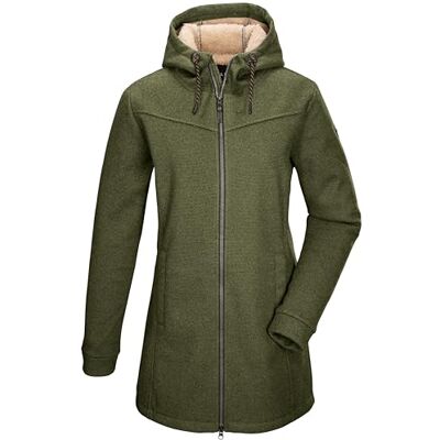 G.I.G.A. DX Damen Strickfleeceparka/Fleecejacke mit Kapuze GW 37 WMN KNTFLC PRK, olivgrün, 42, 43546-000 G.I.G.A. DX Damen Strickfleeceparka/Fleecejacke mit Kapuze GW 37 WMN KNTFLC PRK, olivgrün, 42, 43546-000