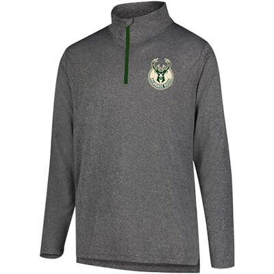 Ultra Game Herren Pullover, Langärmelig, NBA Langarmshirt mit Viertelreißverschluss, Polystrick, kohleschwarz meliert, X-Large Ultra Game Herren Pullover, Langärmelig, NBA Langarmshirt mit Viertelreißverschluss, Polystrick, kohleschwarz meliert, X-Large