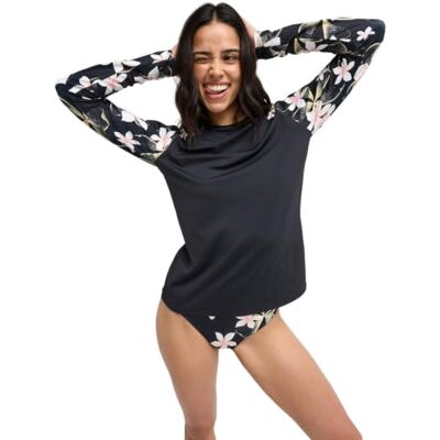 Roxy Surfshirt LS Lycra Damen Weiß Roxy Surfshirt LS Lycra Damen Weiß