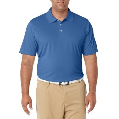 Amazon Herren Golf-Poloshirt, Schnell trocknend, Kurzarm, Verwaschenes Blau, XXL Amazon Herren Golf-Poloshirt, Schnell trocknend, Kurzarm, Verwaschenes Blau, XXL