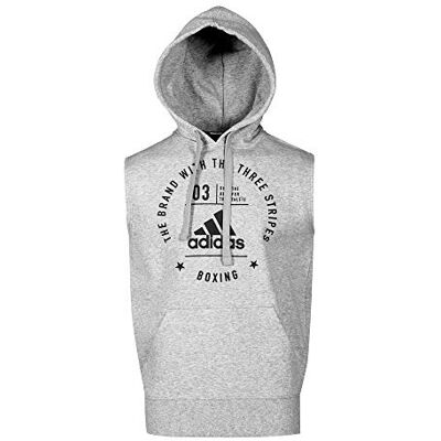 Adidas Erwachsene Hoodie Community Line, grau/schwarz, S, ADICL05B-80900-S Adidas Erwachsene Hoodie Community Line, grau/schwarz, S, ADICL05B-80900-S