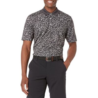 Amazon Herren Golf-Poloshirt, Schnell trocknend, Kurzarm, Grau Malerei-stil, XS Amazon Herren Golf-Poloshirt, Schnell trocknend, Kurzarm, Grau Malerei-stil, XS
