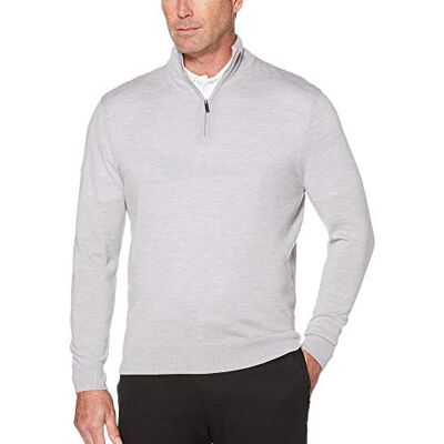 Callaway Herren-Golf-Pullover aus Merinowolle, 1/4-Reißverschluss, langärmelig, Herren, Langärmelig, Thermal Merino Wool 1/4 Zip Long Sleeve Golf Sweater, Pearl Blue Heather, XX-Large Callaway Herren-Golf-Pullover aus Merinowolle, 1/4-Reißverschluss, langärmelig, Herren, Langärmelig, Thermal Merino Wool 1/4 Zip Long Sleeve Golf Sweater, Pearl Blue Heather, XX-Large