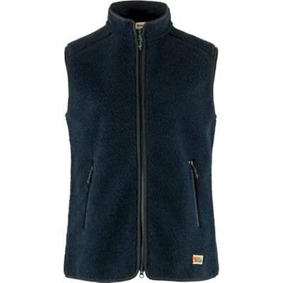 Fjällräven Damen Vardag Pile Fleece Weste, Navy, M Fjällräven Damen Vardag Pile Fleece Weste, Navy, M