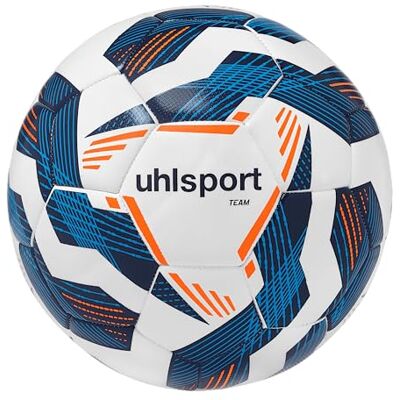 uhlsport Fußball Team-Fußbälle langlebige Trainingsbälle für das Mannschaftstraining Fußball für Kinder und Erwachene, Größe 3, Größe 4 und Größe 5, weiß/Marine/Fluo orange uhlsport Fußball Team-Fußbälle langlebige Trainingsbälle für das Mannschaftstraining Fußball für Kinder und Erwachene, Größe 3, Größe 4 und Größe 5, weiß/Marine/Fluo orange