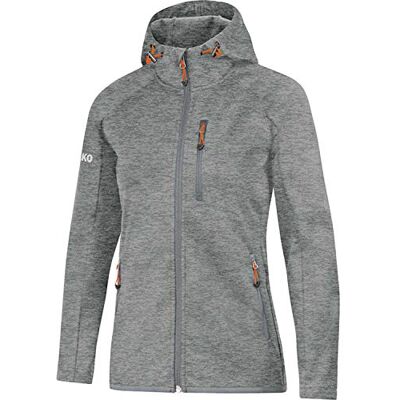 JAKO Damen Softshelljacke Light, Grau-Meliert, 34 JAKO Damen Softshelljacke Light, Grau-Meliert, 34