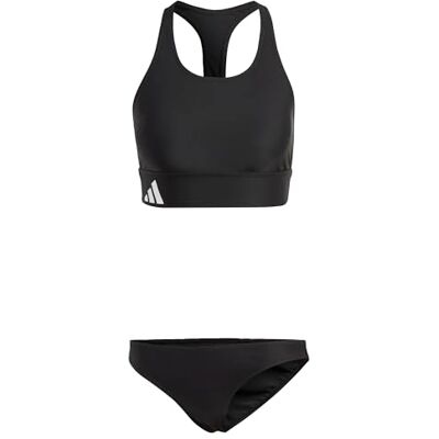 Adidas Damen Branded Beach Bikini, Black / White, 32 Adidas Damen Branded Beach Bikini, Black / White, 32