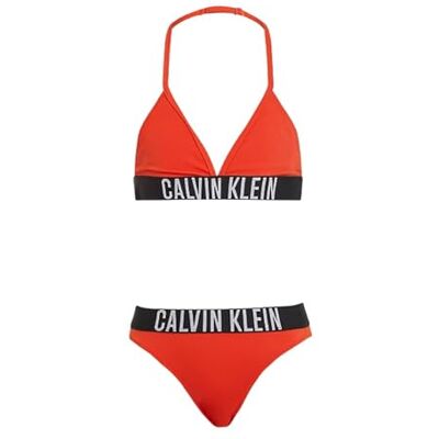 Calvin Triangel-Bikini-Set für Mädchen, Ky0Ky00090, Schwimm-Tops, Rosa (Quartz Pink), 12-14 Jahre Calvin Triangel-Bikini-Set für Mädchen, Ky0Ky00090, Schwimm-Tops, Rosa (Quartz Pink), 12-14 Jahre
